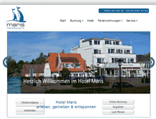 Tablet Screenshot of hotelmaris.de